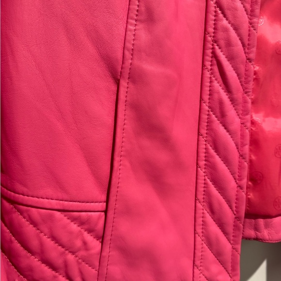 Tory Burch- Daphne leather jacket- Bloom - Picture 6 of 9